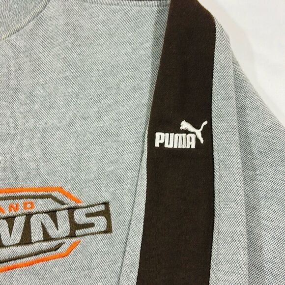 Vintage PUMA Cleveland Browns Embroidered Crewneck Sweater - Picture 6 of 10
